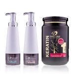Dos Lunas Caviar Shampoo - 750g + Caviar Conditioner - 750g + Keratin Treatment Hair Moisturizer - 1000g