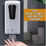 Automatic Spray Soap Sanitizer Dispenser 1000ml White