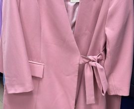 womens pink trouser suit