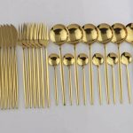 24 Pieces Luxury Cutlery Set- Gold