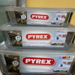 3pcs Pyrex Cook And Freeze Made From Borosilicate Glass