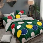 King size Bedsheet (Green, Blue,White and Yellow)