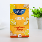 Tetley Zingy Lemon & Ginger, Box of 20 Teabags