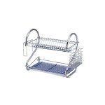 Double Layer Dish/Plate Rack - Silver