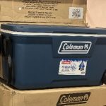 Coleman 100QT (94.64 litres) Wheeled Cooler, Blue