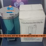 Pedal Dustbin (8Ltrs Stainless Steel)