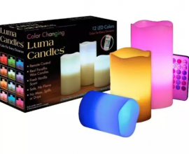 luma flameless color changing candle in ghana