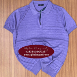 Mauve Mens Zip T Shirt