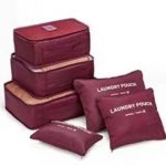 6 piece Foldable Clothes Storage Container Bag Organizer