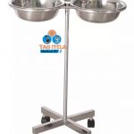 Wash Hand Bowl With Stand Stainless Steel (Double)