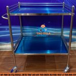 Medicine Trolley (2 Steps Stainless)