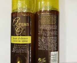 argan oil heat defence leave in spray