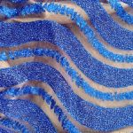 Royal Blue Micro Beads Sugar Lace