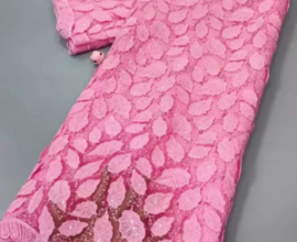 pink lace fabric in ghana