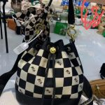 Black and White Checkered Hand Bag