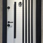 Black And White Single Turkish Heavy Duty Security Door