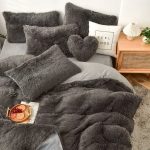 Grey Fluffy Bedsheet