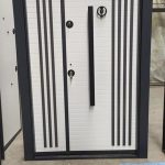 Black And White One And Half Turkish Heavy Duty Security Doors