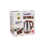 Sonifer 1500W 1.8L Cordless Electric Kettle With Stainless Steel Wrapped Housing SF-2051