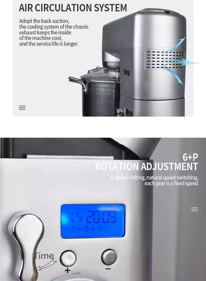 DSP 1500W 10L 3IN1 Professional Stand Mixer Steel With Bowl KM3032