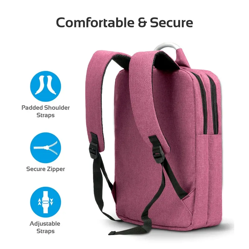 Promate Nova Travel Anti-Theft Slim 15.6 Inches Computer Backpack ...
