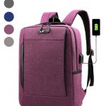 15.6-INCH Laptop Travel Backpack With USB Charging Port & Water Bottle Holder