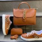 Brown Ladies Bag and Sneakers