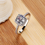 Elegant Crystal Promise Ring