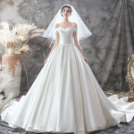 Elegant Satin Bridal Gown