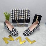 Black and White Ladies Slippers