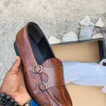 Brown Monk Strap Shoes