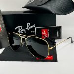 Ray Ban Black and Gold Sunglasses