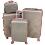 Grey And Brown Suitcase