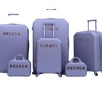 Light Purple Red Sea Luggage