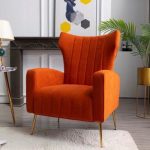 Comfy Velvet Sofa Arm Chair