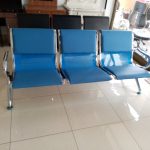 Blue Three In One Office Reception Chair