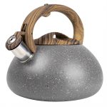 SQ Professional Speckled Grey Stovetop 3L Induction Whistling Kettle