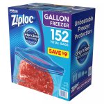Ziploc Bags Gallon Freezer 152 Bags