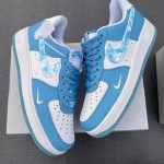 Blue And White Nike Air Force Sneakers
