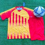 Red And Yellow Striped Jersey ( Set of 18)