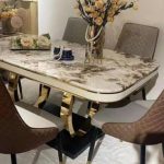 Marble Dining Table Set
