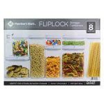Members Mark Fliplock Storage Container 8pcs