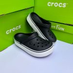 Black And White Crocs