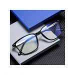 Fashion Transparent Color Anti Blue Light Unisex Glasses - Black