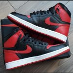 Red and Black Nike Jordan 1 Sneakers