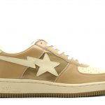Brown And Cream Bape Star Sneakers