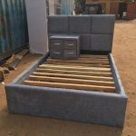 Grey Double Bed Frame