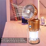 Solar Charging Camping Lamp with Fan