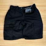 Black Mens Khaki Shorts