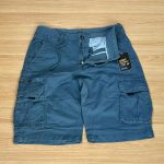 Blue Mens Khaki Shorts